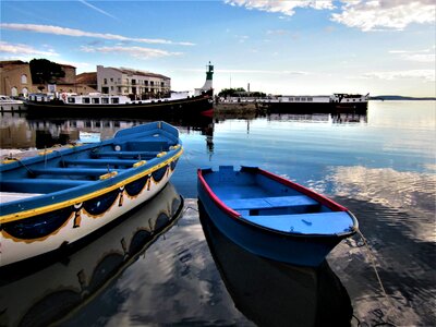 Reflection mediterranean morning photo