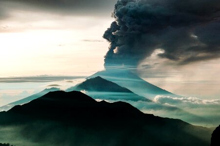 Eruption travel nature photo