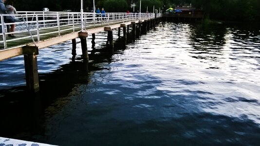 Poland lake żarnowieckie the pier