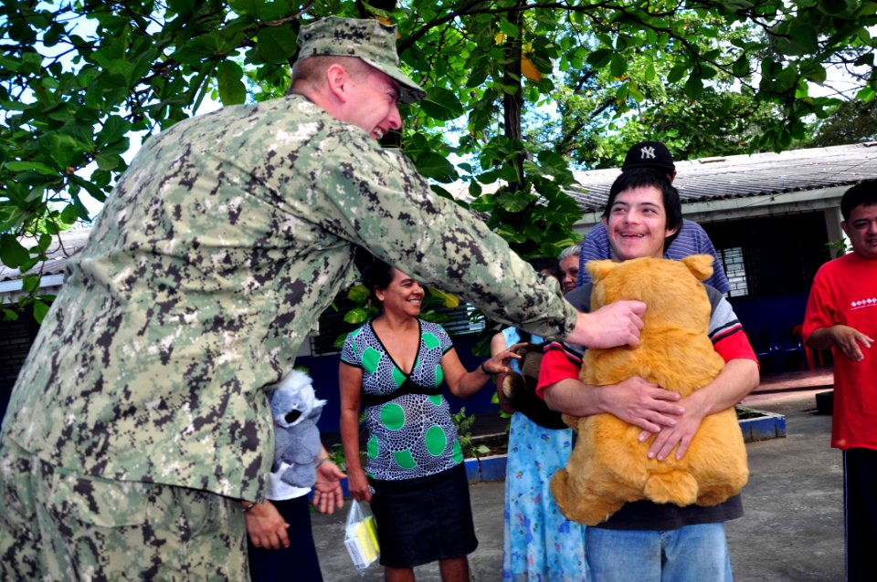 US Navy 111219-A-TF780-024 Lt. Lawrence White, assigned to Maritime Civil Affairs and Security Training Command embarked aboard High Speed Vessel (
