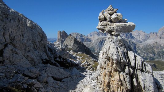 The dolomites climbing ferrata