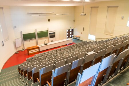 Audience lectures school photo