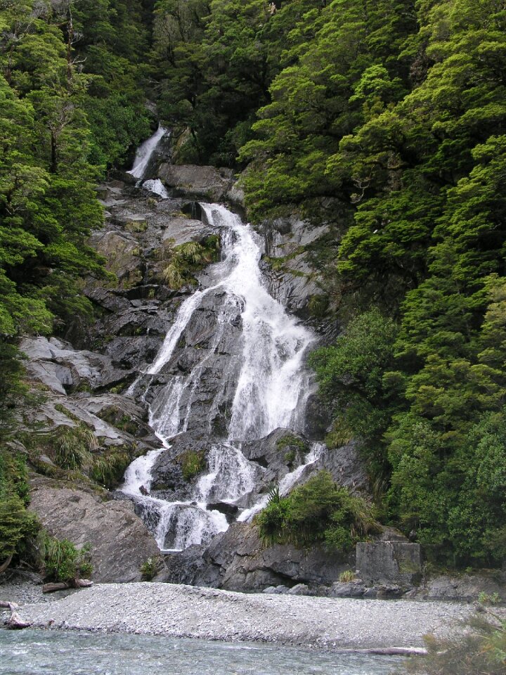 Fan tail falls waterfall nature