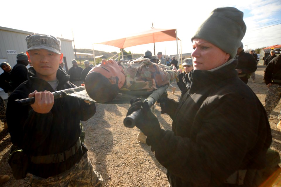 US Navy 120117-N-GO179-012 Sailors train during a Medical Training Program