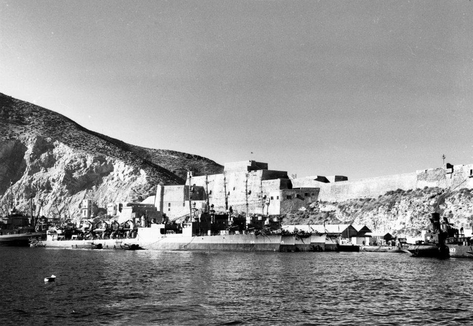 US Navy high speed transports at Mers El Kébir in late 1944