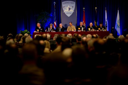 US Navy 120112-N-MG658-100 Visitors have a themed discussion about,