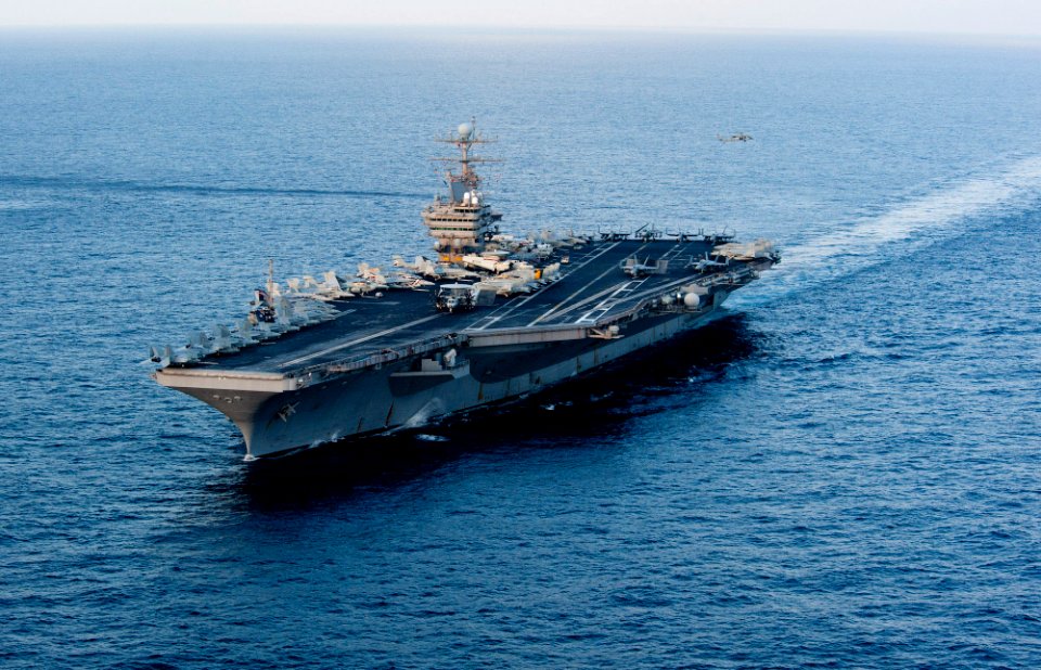 US Navy 120119-N-OY799-029 The Nimitz-class aircraft carrier USS Abraham Lincoln (CVN 72) transits the Arabian Sea