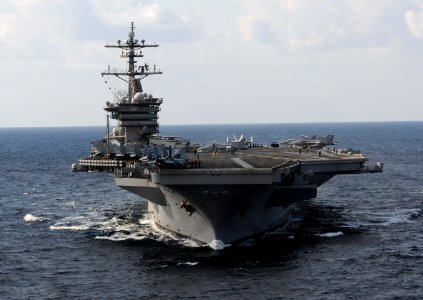 US Navy 120120-N-GZ832-357 The Nimitz-class aircraft carrier USS Carl Vinson (CVN 70) is underway in the Arabian Sea