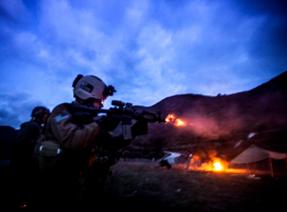 US, Canadian service members assault training camp during Quick Shot 2013 130221-N-TH989-107