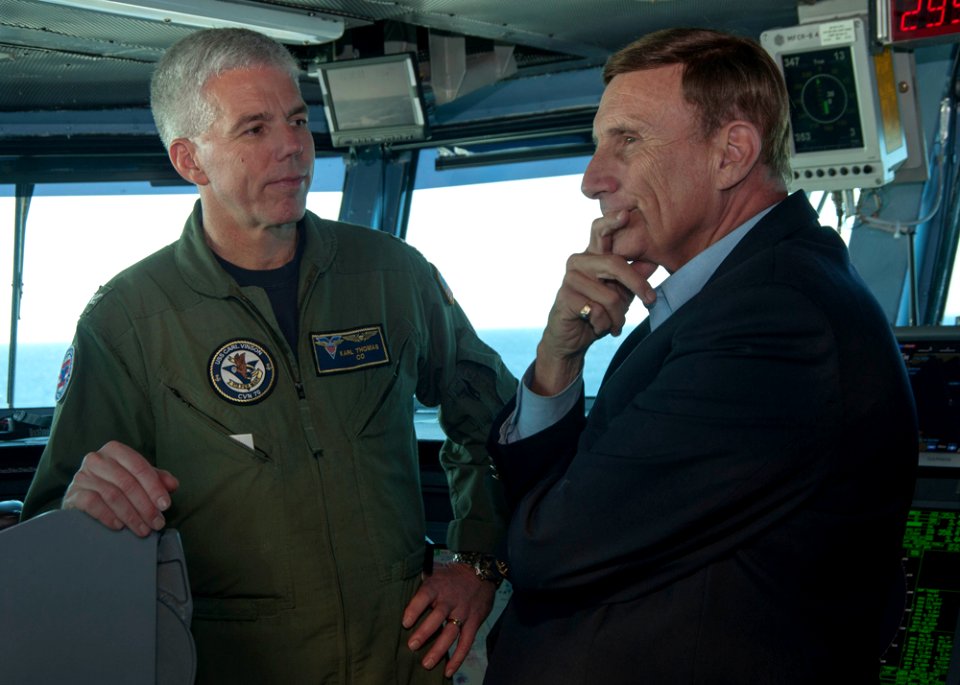 US representatives visit USS Carl Vinson 141022-N-UW005-108