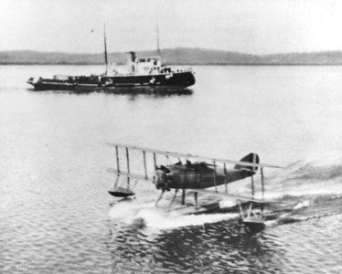 US Navy Vought UO floatplane at Durban, South Africa, in 1924