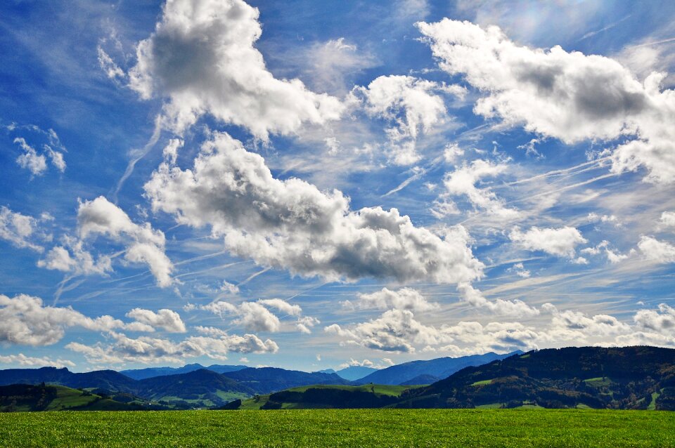 Mood cloud formation landscape photo