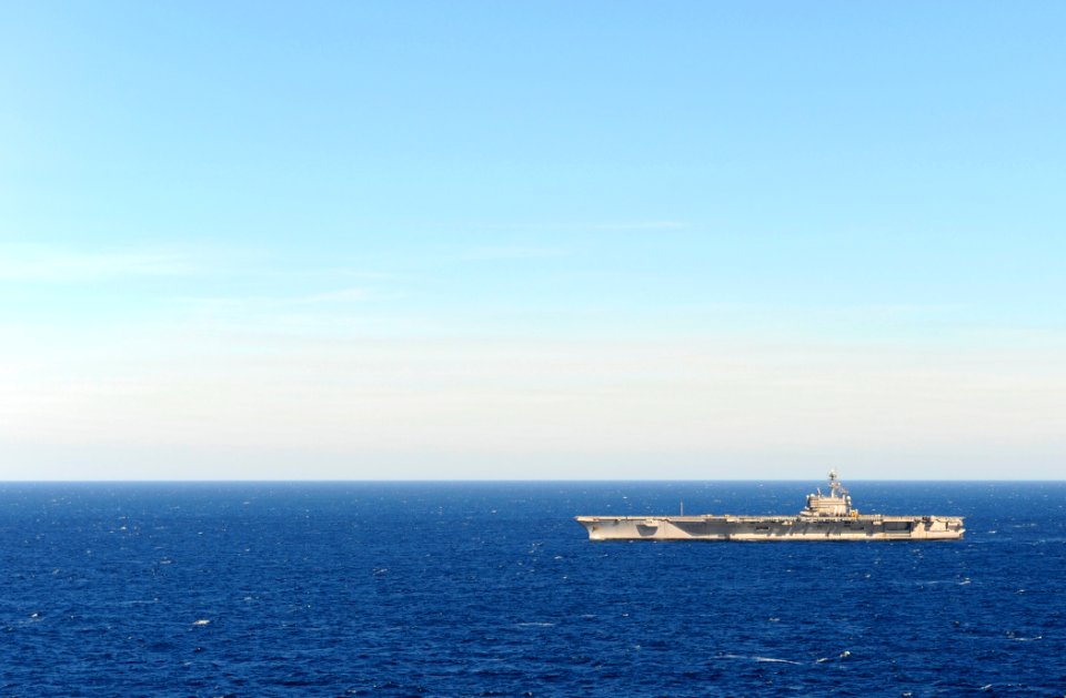 US Navy 120131-N-YM590-176 USS George H.W. Bush is underway in the Atlantic Ocean