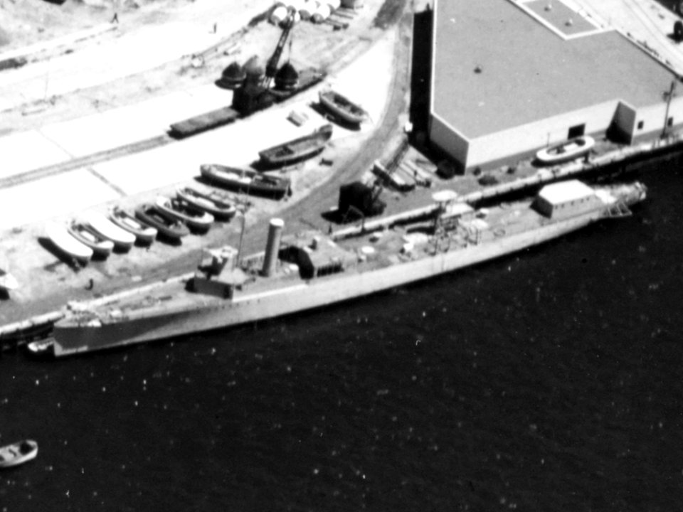 US Navy water barge YW-56 at San Diego in April 1941