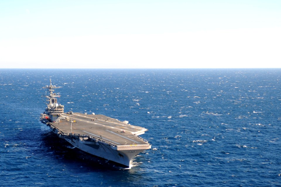 US Navy 120131-N-YM590-250 USS George H.W. Bush is underway in the Atlantic Ocean