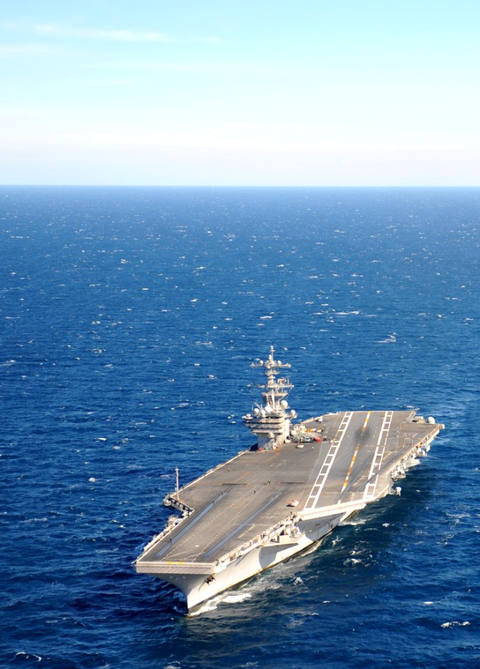 US Navy 120131-N-YM590-227 USS George H.W. Bush is underway in the Atlantic Ocean