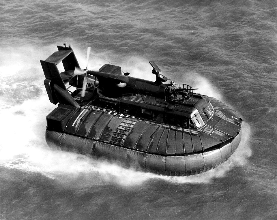 US Navy Patrol Air Cushion Vehicle being tested c1966