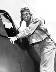 US Navy fighter ace Ira C. Kepford on 22 March 1944 (80-G-220348)