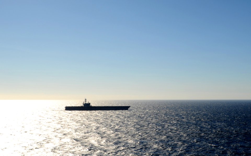 US Navy 120131-N-YM590-034 USS George H.W. Bush is underway in the Atlantic Ocean