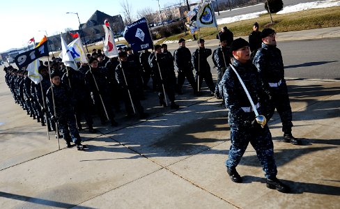 US Navy 120131-N-CD297-005 Recruits from Recruit Training Command march and sing cadences