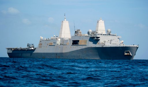 US Navy 120207-N-PB383-356 The amphibious transport dock ship USS New Orleans (LPD 18) is underway in the Arabian Gulf