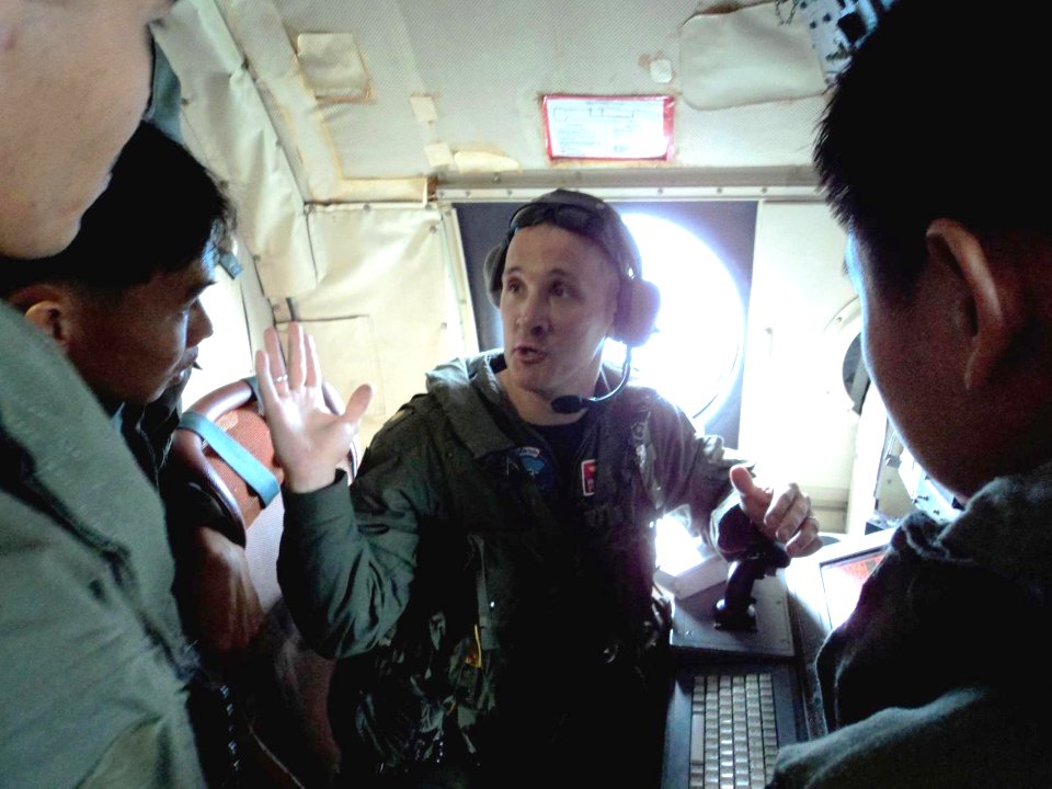 US Navy 120211-N-ZZ999-004 Lt. Cmdr. Frank Loethen, a mission commander and tactical coordinator assigned to the War Eagles of Patrol Squadron (VP)