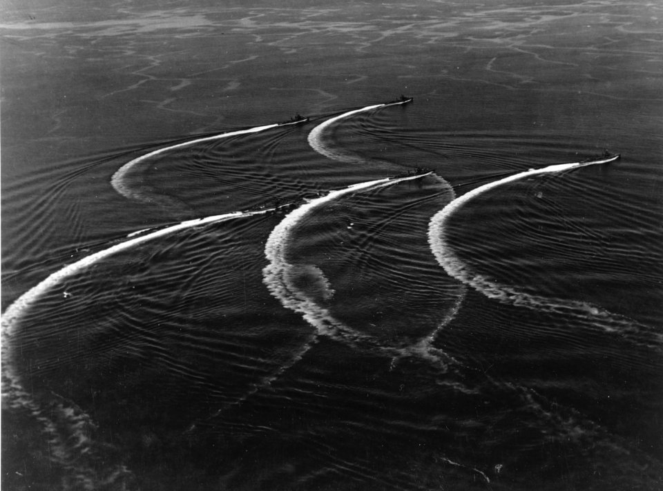 US Navy Destroyer Squadron 12 in Ironbottom Sound in February 1944