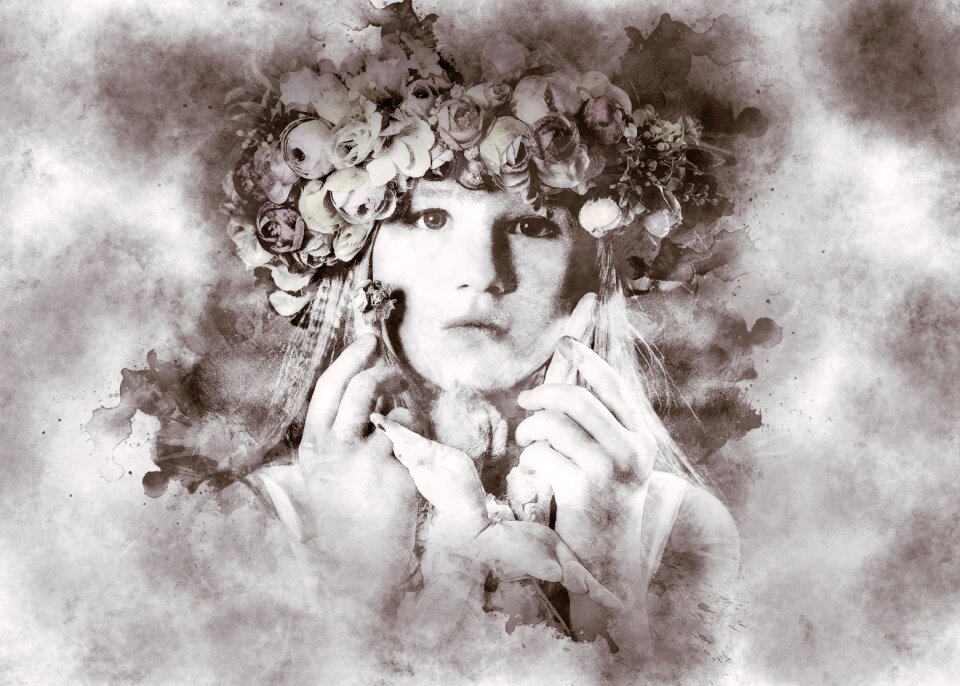 Head flower headset young