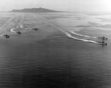 US Navy Destroyer Squadron 12 in Ironbottom Sound in early 1944