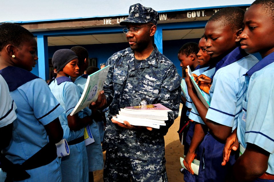 US Navy 120216-N-IZ292-053 Interior Communications Electrician 1st Class David Young, assigned to the guided-missile frigate USS Simpson (FFG 56),