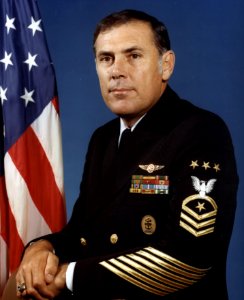 US Navy 790601-N-0000X-001 Retired Master Chief Petty Officer of the Navy (MCPON) Tom Crow died of cancer Sunday, Nov. 30th at his home in San Diego