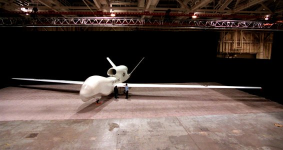 US Navy 970220-D-0000G-001 Global Hawk awaits roll out