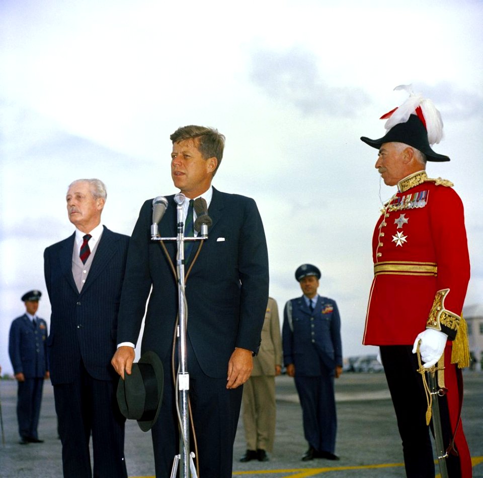 US President John F. Kennedy in Bermuda 21 December, 1961