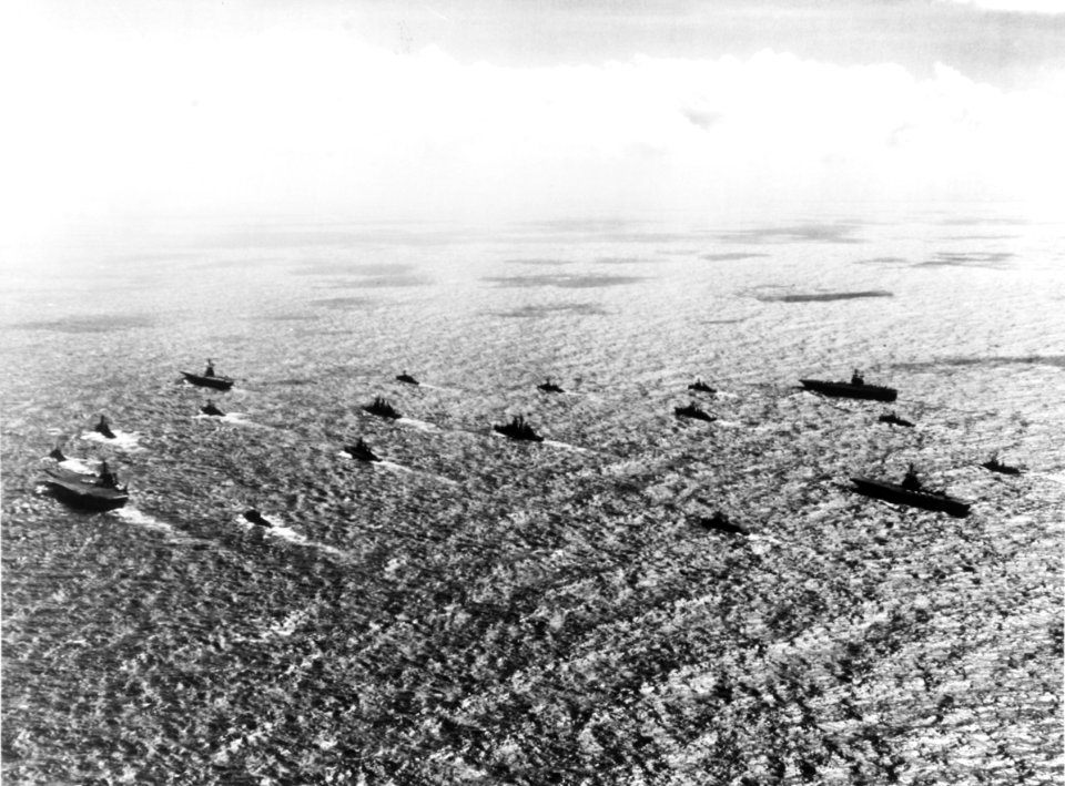 US Taks Force 77 in the South China Sea in January 1966