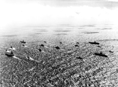 US Taks Force 77 in the South China Sea in January 1966