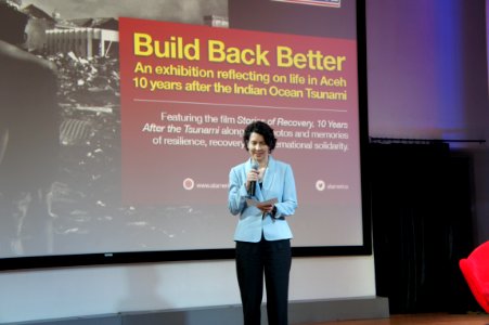 USAID launches the BuildBackBetter, an exhibition reflecting on life in Aceh 10 years after the 2004 Indian Ocean earthquake and tsunami disaster; USAID Indonesia; March 2010 (2)