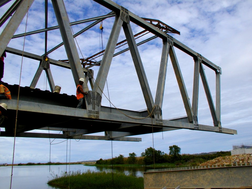 USAID reconstructed and rehabilitated the West Coast Highway that runs from Banda Aceh to Calang. The highway runs over the Masen River due to the development of a steel bridge structure. (4275841030)