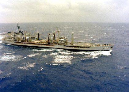 USNS Mispillion (T-AO-105) underway in 1983
