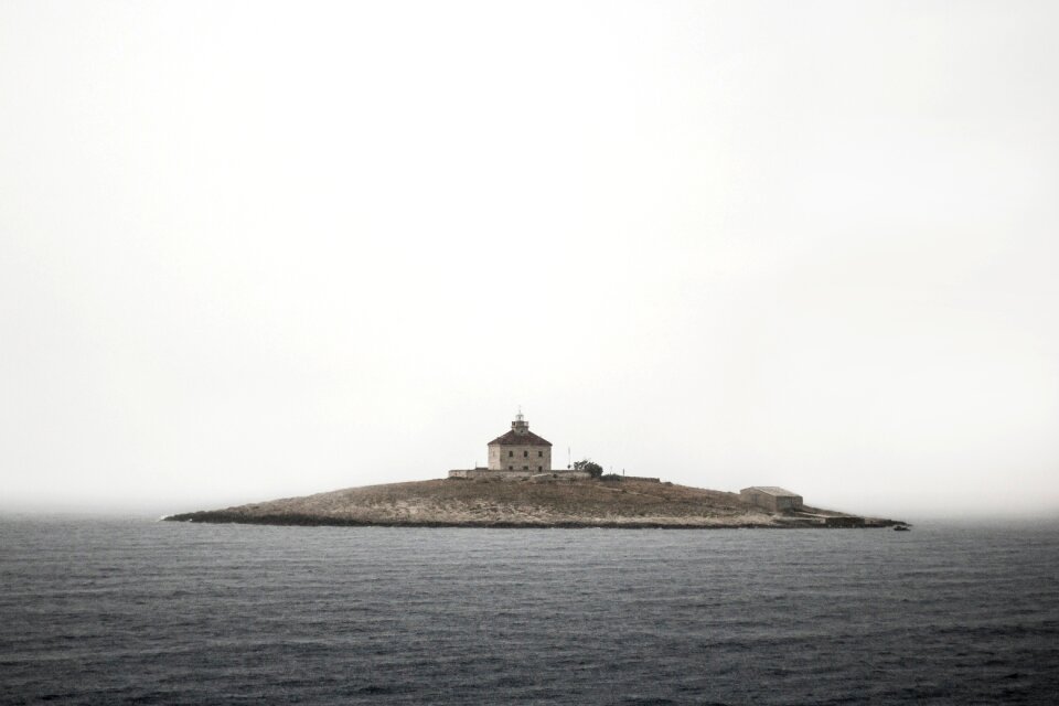 Island building sky