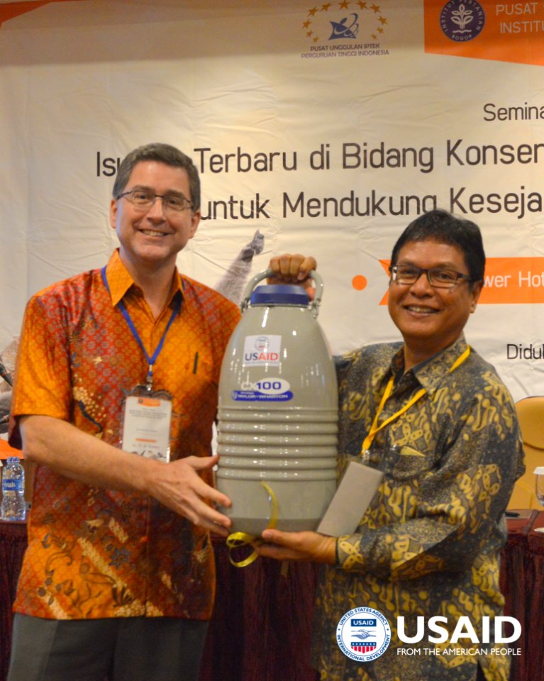 USAID provides wildlife sample containers to the Indonesian Agriculture University. Indonesia is facing a threat of pandemics and emerging diseases because of frequent contacts between animals and human. (34668477625)