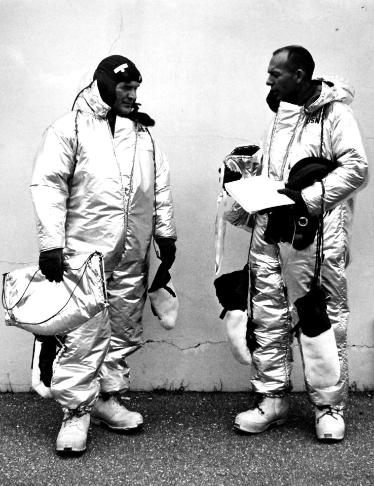 USN 710493- Naval Balloonists To Test New Cold Winter Space Suits