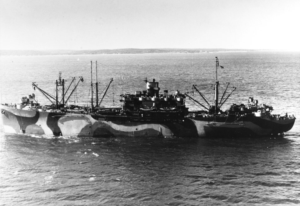 USS Anthedon (AS-24) underway off the New York Naval Shipyard, 24 September 1944 (80-G-282464)