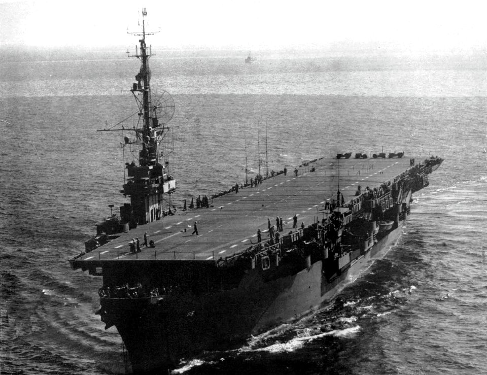 USS Bairoko (CVE-115) underway in 1945