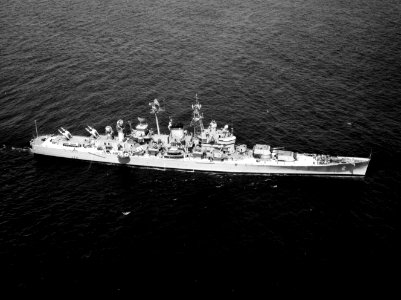 USS Canberra (CAG-2) at sea c1956 photo