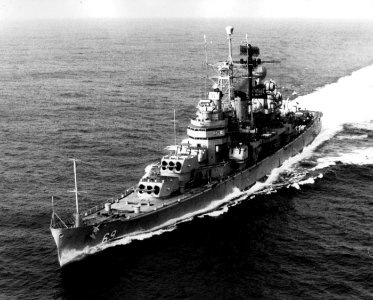 USS Boston (CA-69) underway in the South China Sea, in 1969 (XFC-01190-7-69) photo