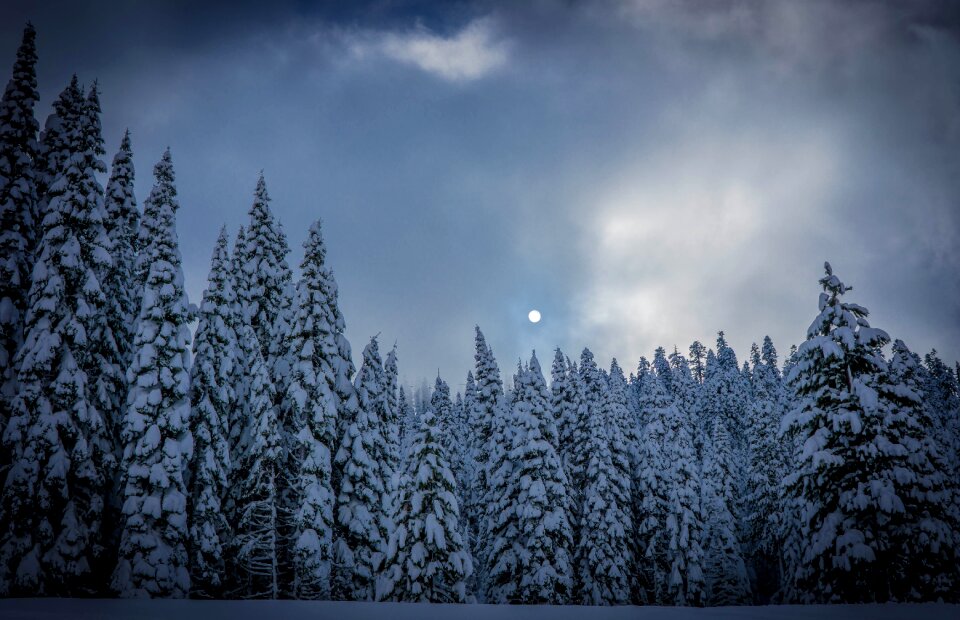 Clouds sky snow