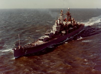 USS Canberra (CAG-2) underway at sea on 9 January 1961 (KN-1526) photo