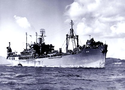 USS Chandeleur (AV-10) returning to San Francisco on 7 November 1945