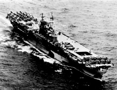 USS Enterprise (CV-6) off Pearl Harbor August 1944 photo