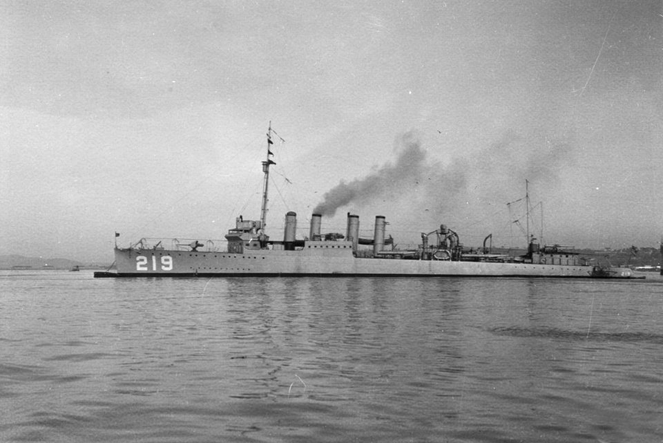 USS Edsall (DD-219) during the early 1920s